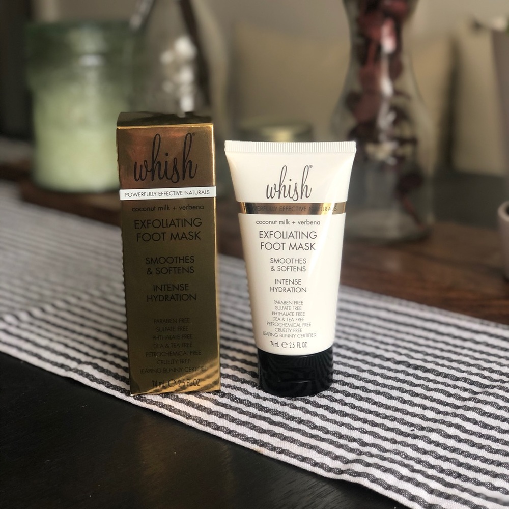 Whish Coconut Milk + Verbena Exfoliating Foot Mask